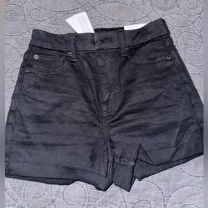american eagle NWT black jean shorts